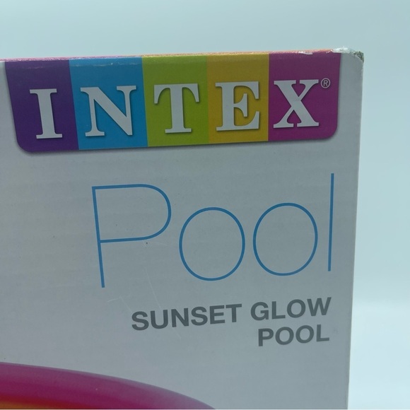 Intex Pool Mystic Sunset Glow Pool Pink Green Kiddie 3+ Years - Picture 4 of 7